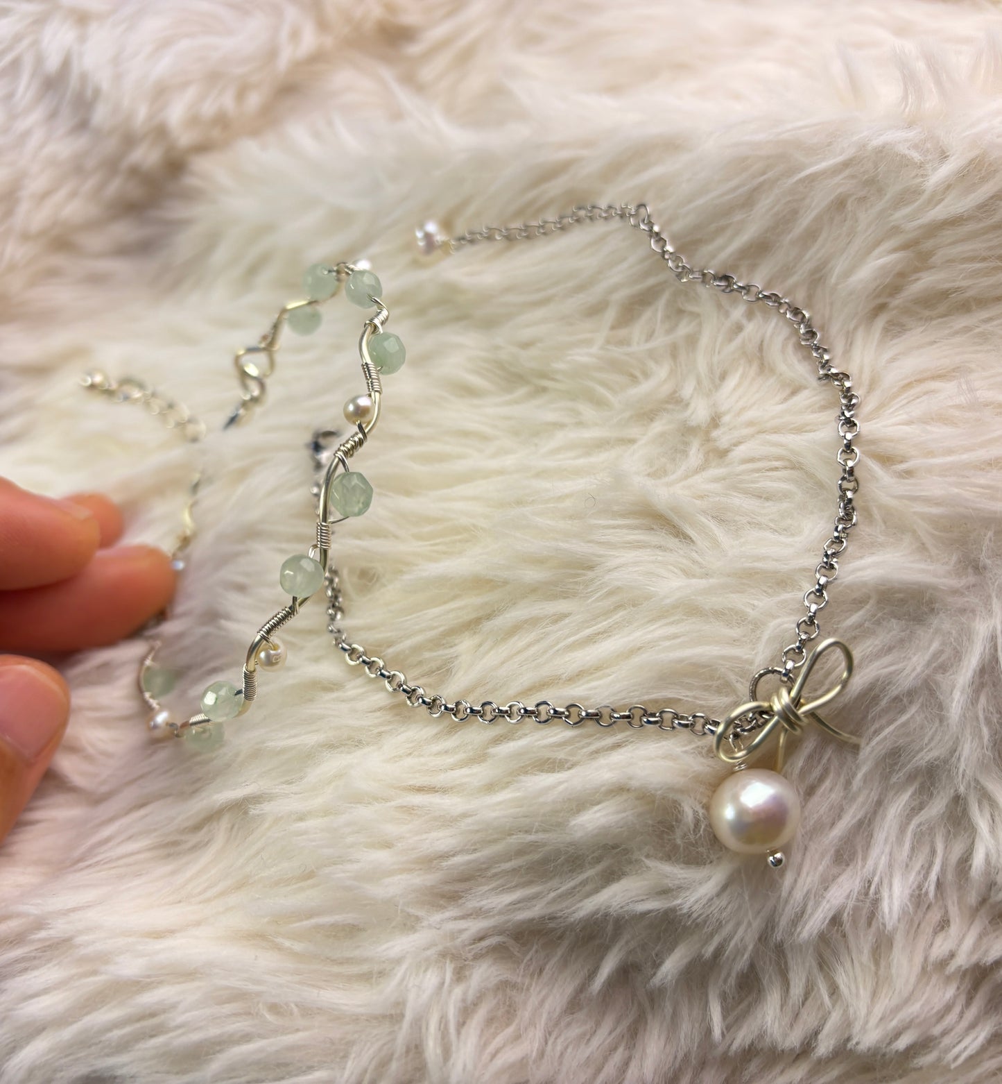 Pearl Bow Bracelet